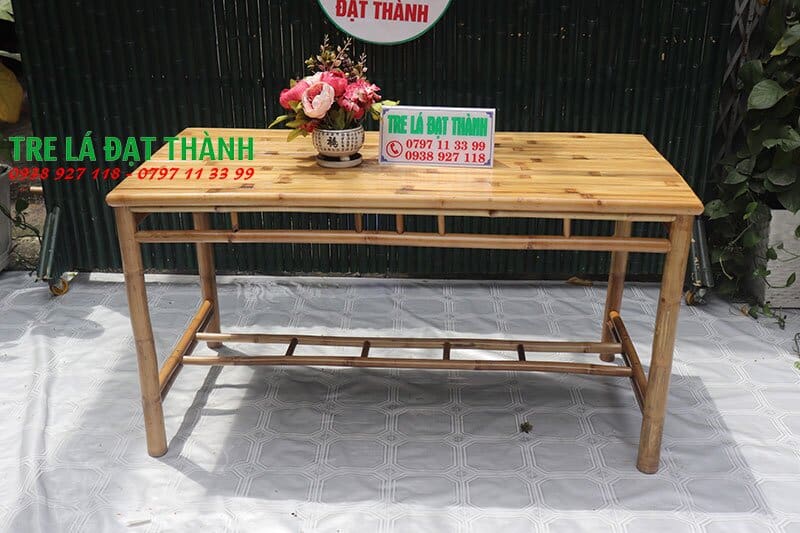 Bàn Ghế Ăn Bằng Tre - BGABT009